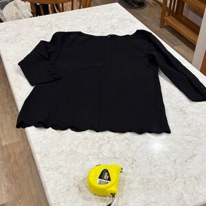 Talbots Misses large Black Crew Neck Sweater